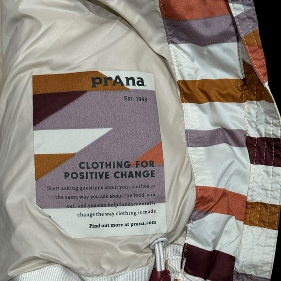 Prana Sz XS Coat Puffer Hooded Jacket Winter Duck Down Nylon Outdoor Cozy - Picture 7 of 8